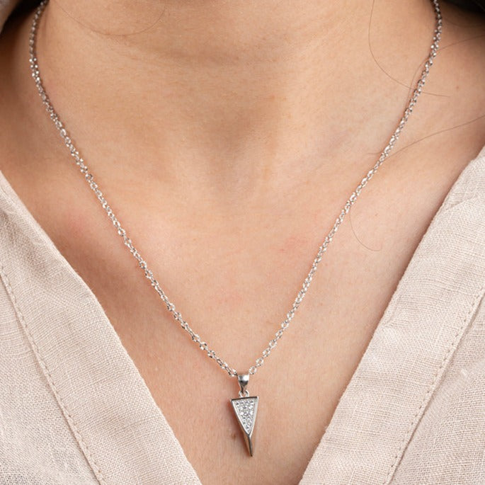 Mini Inverted Triangle Necklace – Ruri Jewels