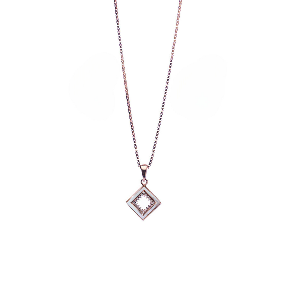 Halo Square MoP Necklace